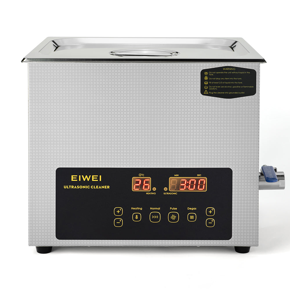 EIWEI 10L Ultrasonic Cleaner of Dual Power with Degas Function (CD