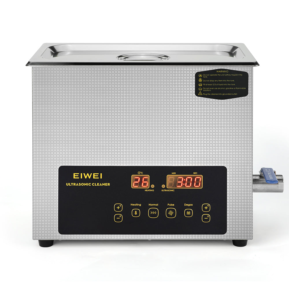 【当日発送】EIWEI CD-E2デュアル周波数超音波洗浄機 EIWEI 2L Ultrasonic Cleaner of Dual Power with Degas
