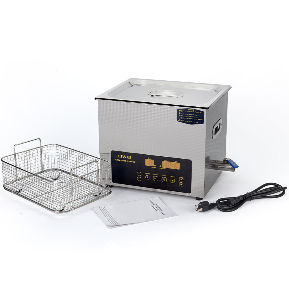 EIWEI 10L Ultrasonic Cleaner of Dual Power with Degas Function (CD